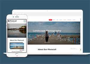 宽屏摄影机构网站模板下载 - 觅资源