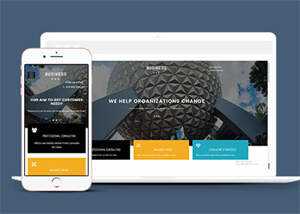 侧边隐藏菜单设计网站模板下载 - 觅资源