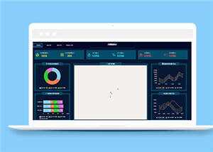 炫酷医院门诊大数据展示源码模板下载 - 觅资源