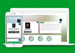 个人站信息触屏版UI套件下载 - 觅资源