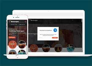 响应式鸡尾酒公司网站模板 - 觅资源