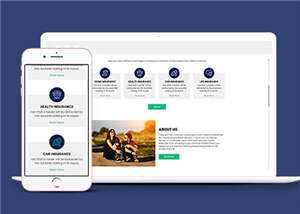保险公司官方HTML网页模板下载 - 觅资源