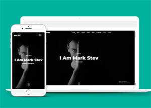 黑色酷炫设计师网站模板下载 - 觅资源