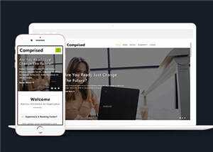 宽屏企业合作商务展示源码模板下载 - 觅资源