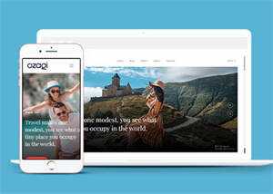 多用途的图文展示博客模板 - 觅资源