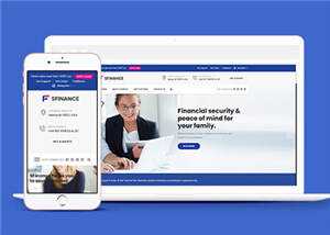 响应式理财产品公司HTML网页模板下载 - 觅资源