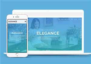 简洁服务展示动态公司响应式网页模板下载 - 觅资源