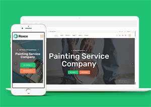 涂料油漆厂家网站模板下载 - 觅资源