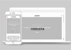 简洁大气摄影作品展示网站模板 - 觅资源