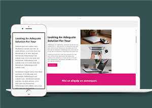 简洁商务创造营销服务响应式网页模板下载 - 觅资源