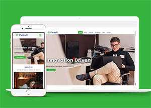 大气创新企业宽屏网站模板下载 - 觅资源