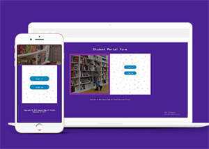 学校图书馆注册登录类网站模板 - 觅资源