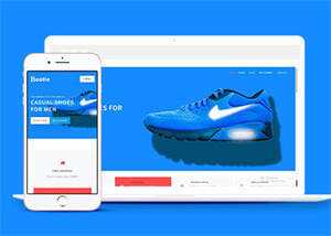 耐克品牌鞋商城类网站模板源码 - 觅资源