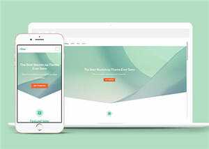 简洁商城运营管理响应式网站模板下载 - 觅资源