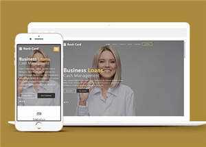 宽屏商业信贷服务公司响应式网站模板下载 - 觅资源