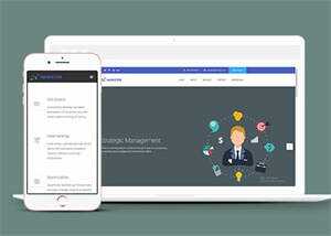 简洁项目外包企业网站模板下载 - 觅资源