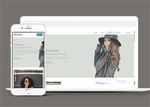 新颖时尚女装品牌企业网站模板 - 觅资源