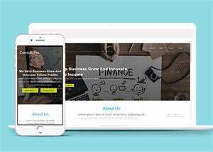 宽屏企业创新设计网站模板下载 - 觅资源