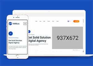 数字科技企业网站HTML模板下载 - 觅资源