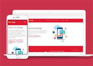 响应式手机购物APP网站模板下载 - 觅资源