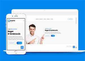 响应式个人简历主页HTML模板源码 - 觅资源