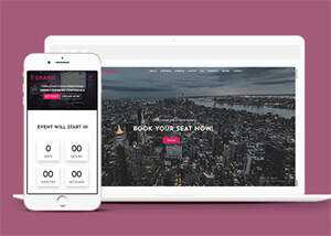 演讲会门票销售网站模板下载 - 觅资源