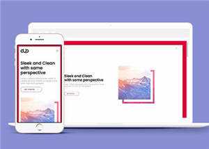 宽屏产品商务展示响应式网页模板下载 - 觅资源