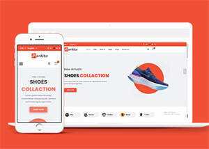 服装配饰生活电商网站模板源码 - 觅资源