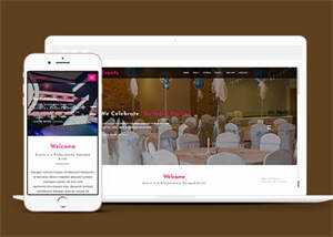 简洁国外婚礼策划网站模板 - 觅资源