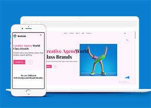 创意品牌广告设计公司网站模板 - 觅资源