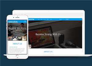 简洁企业咨询服务展示HTML网页模板下载 - 觅资源