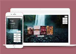 宽屏产品团队展示单页面响应式网页模板下载 - 觅资源