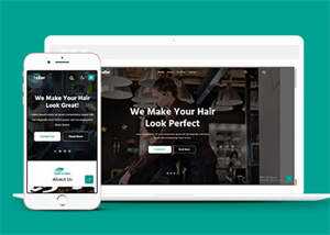 时尚美发理发博客HTML5网站模板 - 觅资源