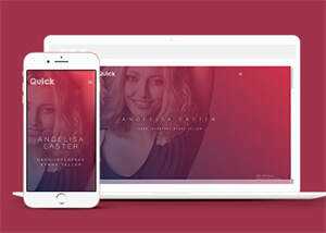 简洁UED用户体验设计师网站模板 - 觅资源