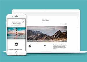 宽屏企业产品信息响应式网页模板下载 - 觅资源