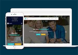 Bootstrap4互联网公司网站模板 - 觅资源