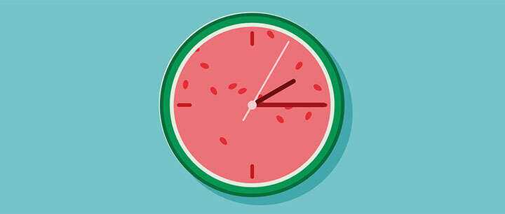 css3可爱卡通西瓜时钟动画特效 - 觅资源