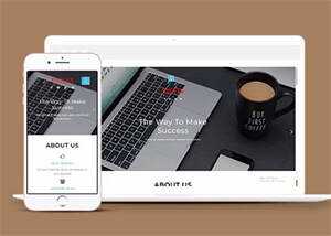 响应式国际金融理财类网站模板 - 觅资源