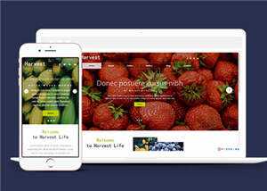 响应式果蔬大棚企业源码模板下载 - 觅资源