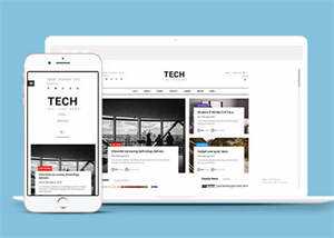 互联网科技媒体HTML网站模板 - 觅资源