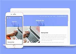 简洁数字产品企业网站模板源码下载 - 觅资源