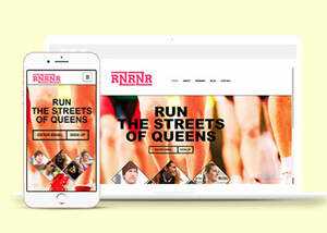 简洁跑步健身俱乐部类网站模板 - 觅资源