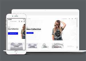 简洁高端时尚时装网店商城模板 - 觅资源