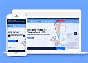 健康管理中心html5模板下载 - 觅资源