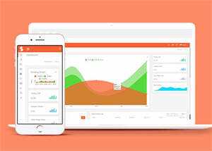 简洁后台管理员系统网站模板 - 觅资源