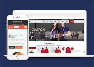 宽屏美食DIY制作网站模板下载 - 觅资源