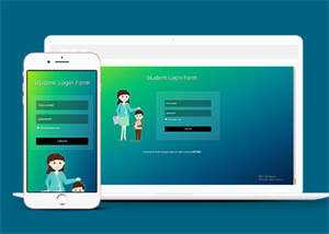 宽屏教育网站会员登录模板下载 - 觅资源