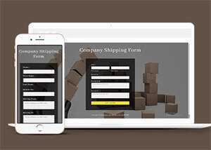 宽屏纸箱预订表单HTML模板下载 - 觅资源