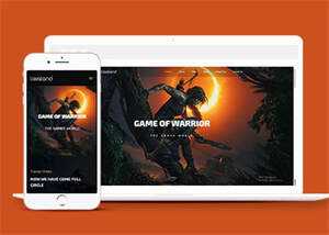 游戏制作公司官网网站模板下载 - 觅资源