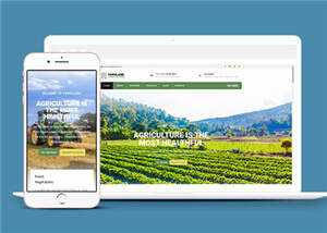 宽屏农业生产项目html模板下载 - 觅资源